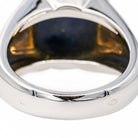 Bague HERMES en or blanc et lapis - lazuli - Castafiore