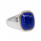 Bague HERMES en or blanc et lapis - lazuli - Castafiore