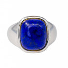 Bague HERMES en or blanc et lapis - lazuli - Castafiore