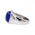 Bague HERMES en or blanc et lapis - lazuli - Castafiore