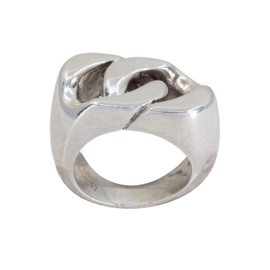 Bague HERMÈS Gourmette en argent - Castafiore