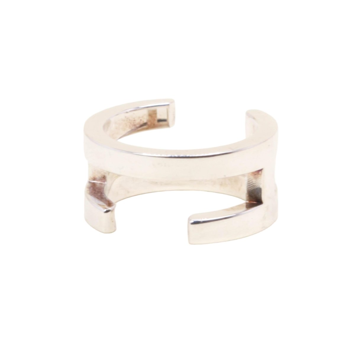 Bague HERMÈS "H" en argent - Castafiore