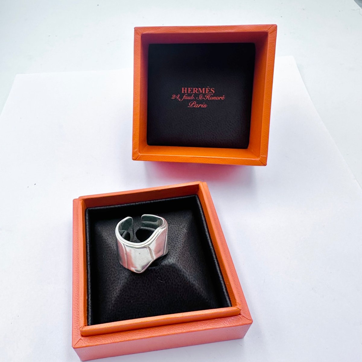 Bague HERMÈS "Niloticus Éclat" en argent - Castafiore