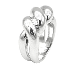 Bague HERMÈS "Torsades" en argent - Castafiore