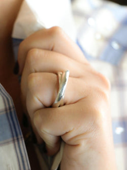 Bague HERMES Vertige en argent - Castafiore