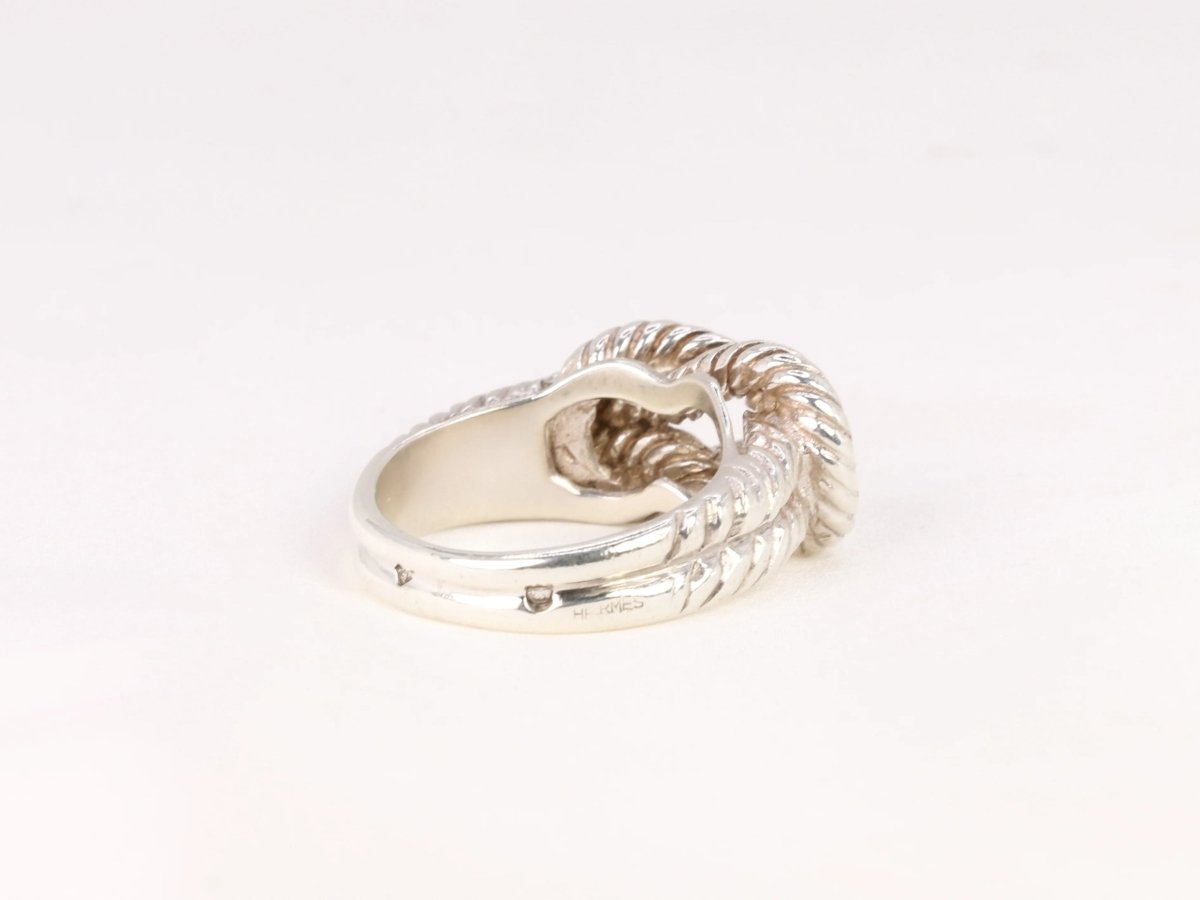 Bague Hermès vintage modèle Audierne en argent - Castafiore