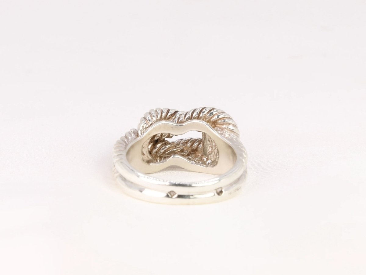 Bague Hermès vintage modèle Audierne en argent - Castafiore