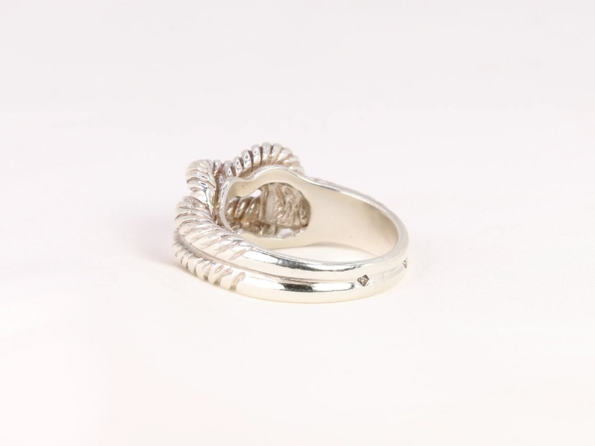 Bague Hermès vintage modèle Audierne en argent - Castafiore