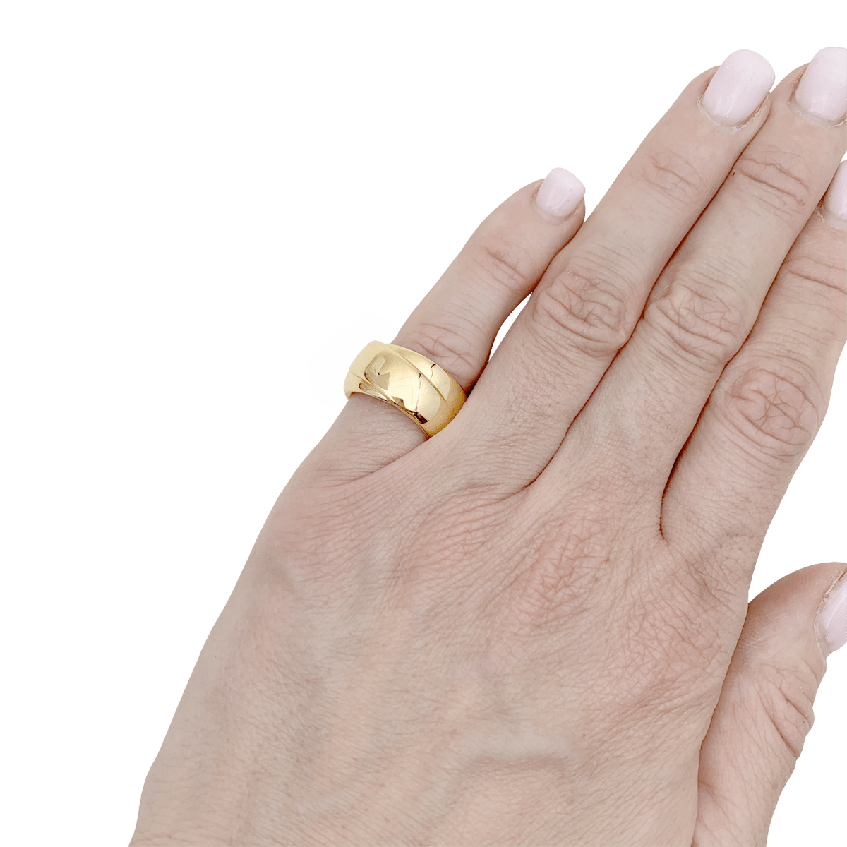 Bague HERMÈS "Volte", or jaune - Castafiore