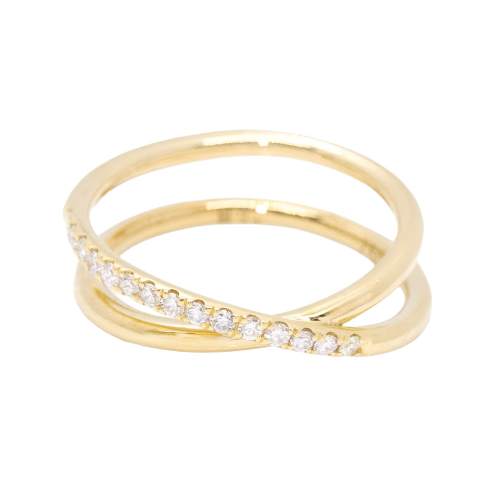Bague HOPE en or jaune et diamants - Castafiore