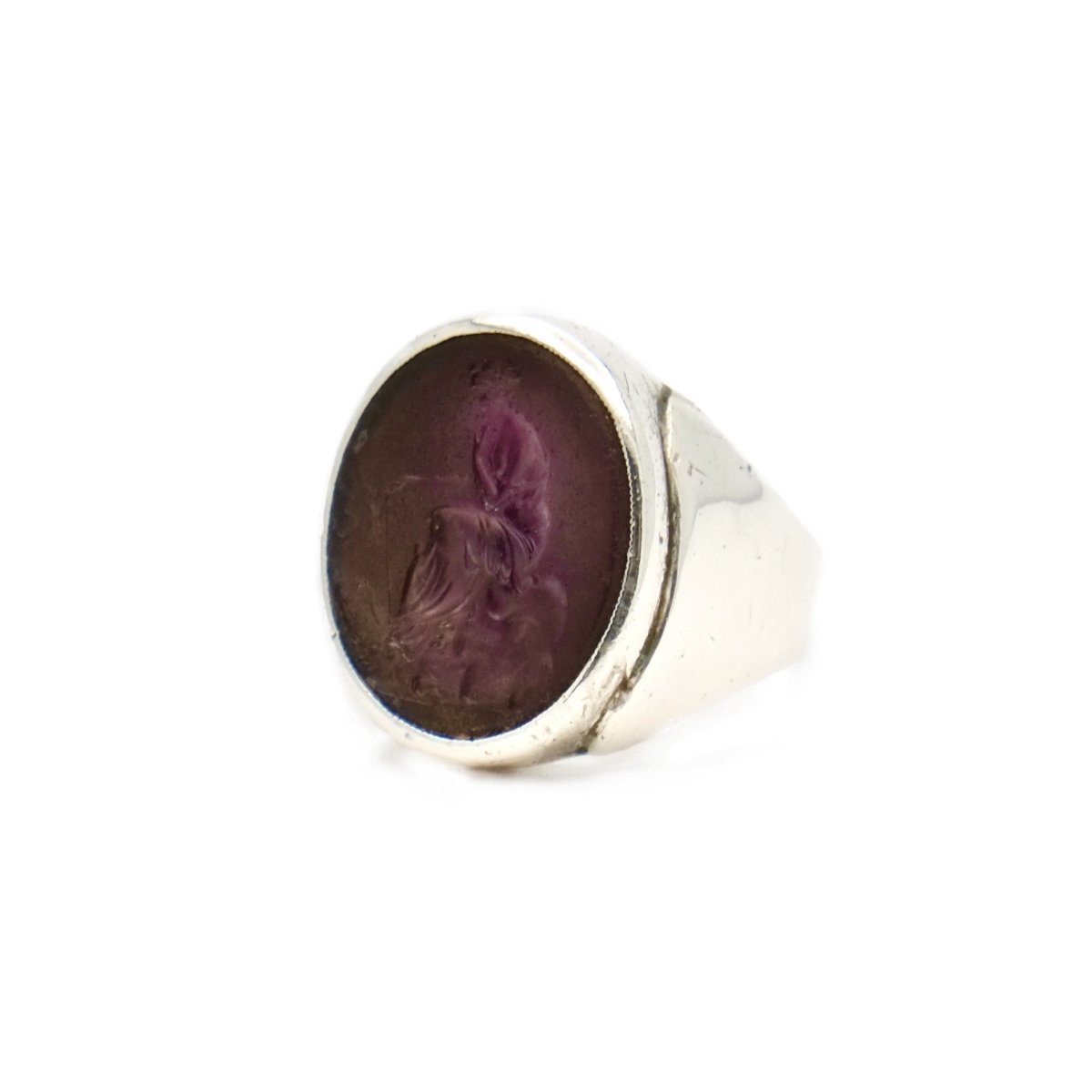 Bague intaille en argent - Castafiore