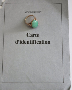 Bague Jade Or jaune - Castafiore