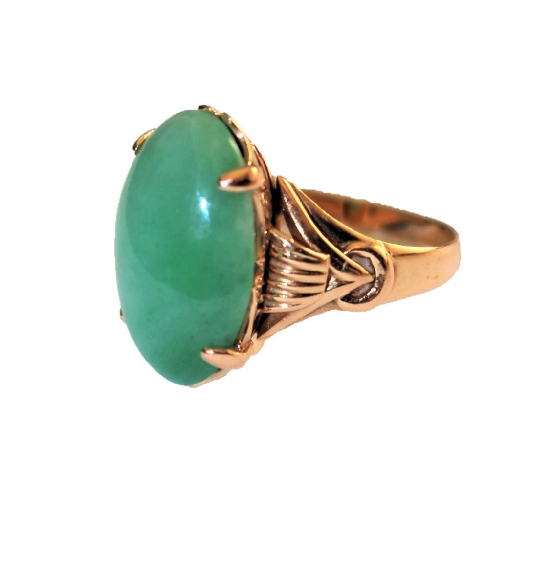 Bague Jade Or jaune - Castafiore