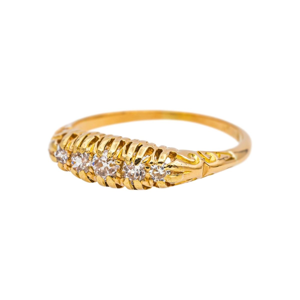 Bague Jaretière Or jaune Diamant - Castafiore