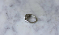 Bague Jarretière Art Deco Diamants 1,05 Cts - Castafiore