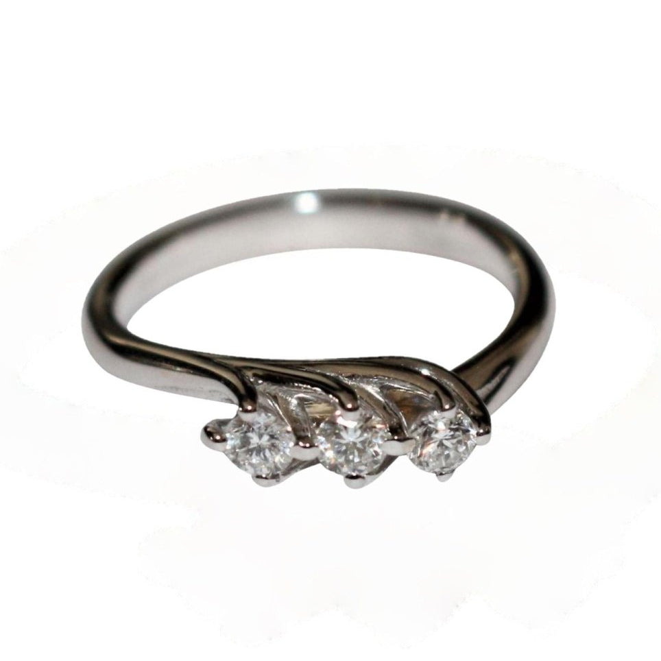 Bague Jarretière En Or Blanc - Castafiore
