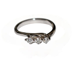 Bague Jarretière En Or Blanc - Castafiore