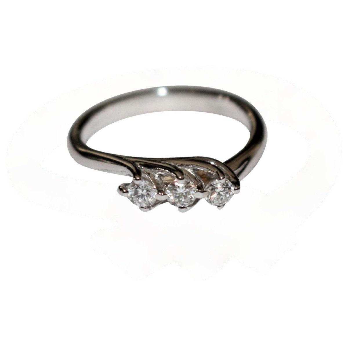 Bague Jarretière En Or Blanc - Castafiore