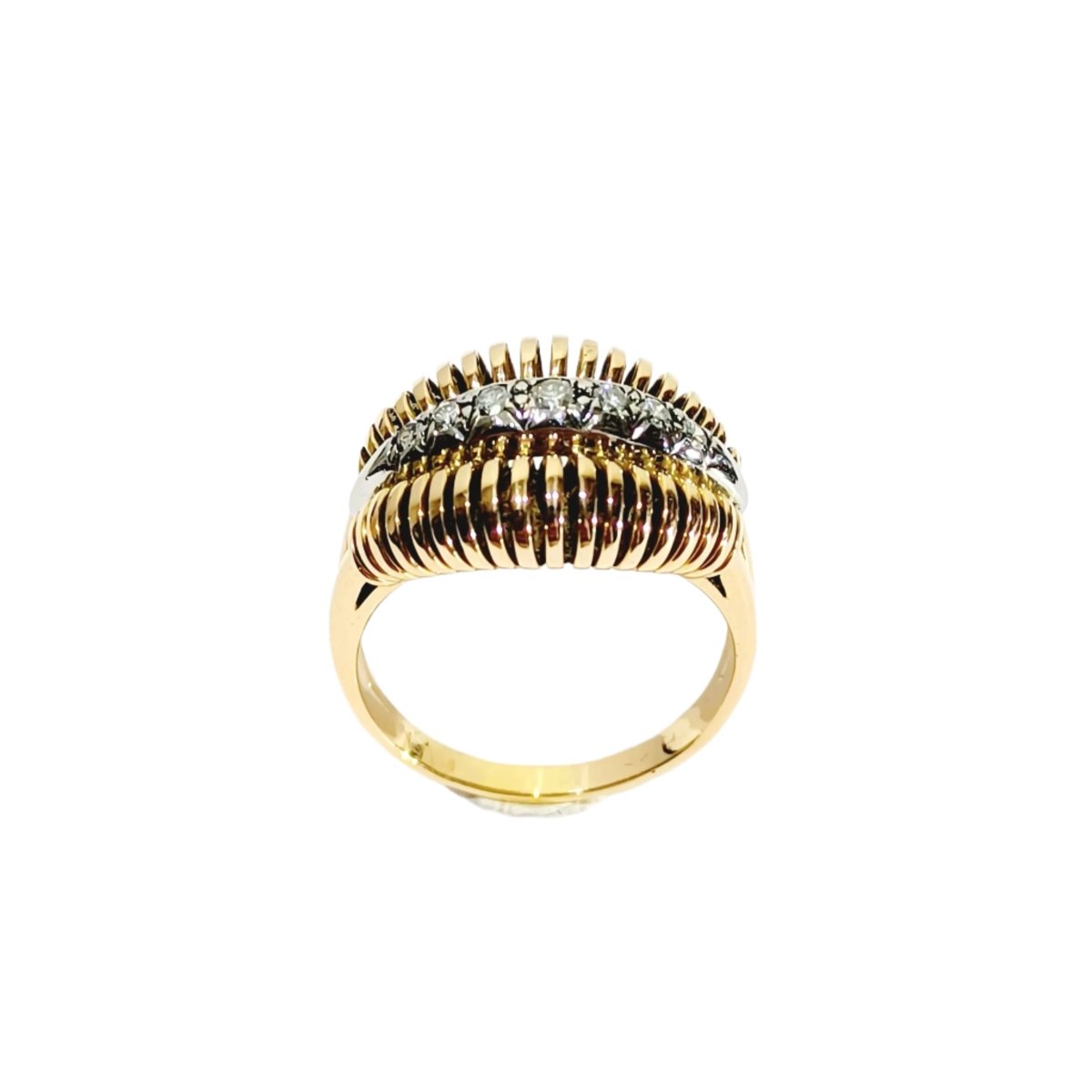 Bague Jarretière en or et diamants - Castafiore