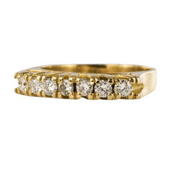 Bague Jarretière en or jaune et diamants - Castafiore