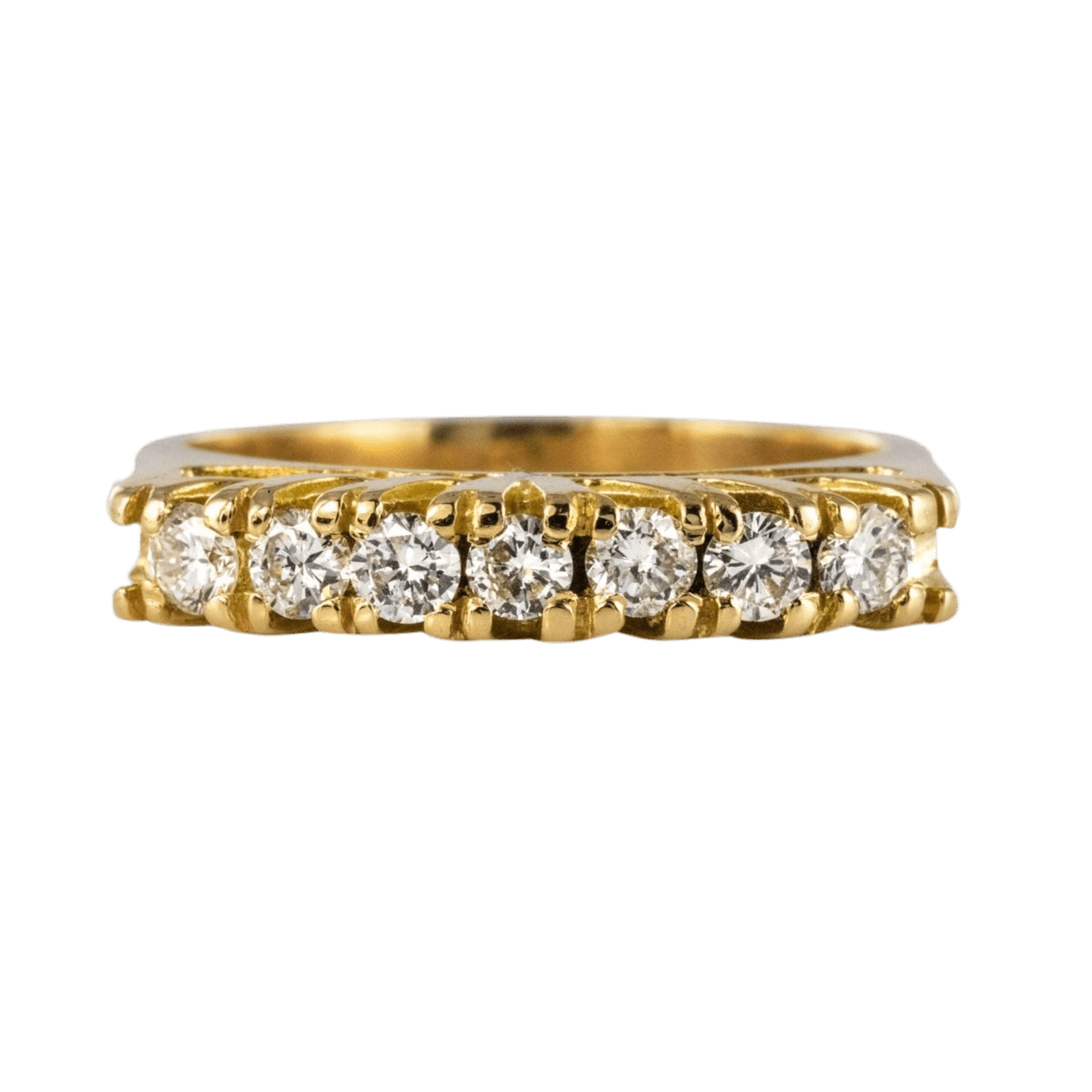 Bague Jarretière en or jaune et diamants - Castafiore