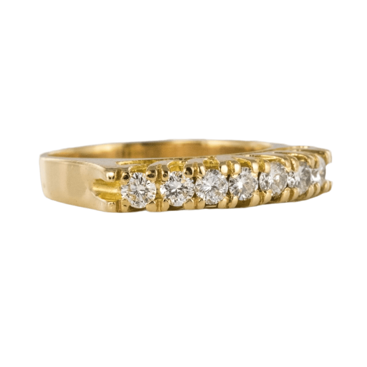 Bague Jarretière en or jaune et diamants - Castafiore