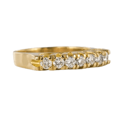 Bague Jarretière en or jaune et diamants - Castafiore