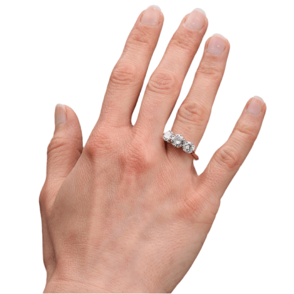 Bague Jarretière en or jaune, platine et diamants - Castafiore