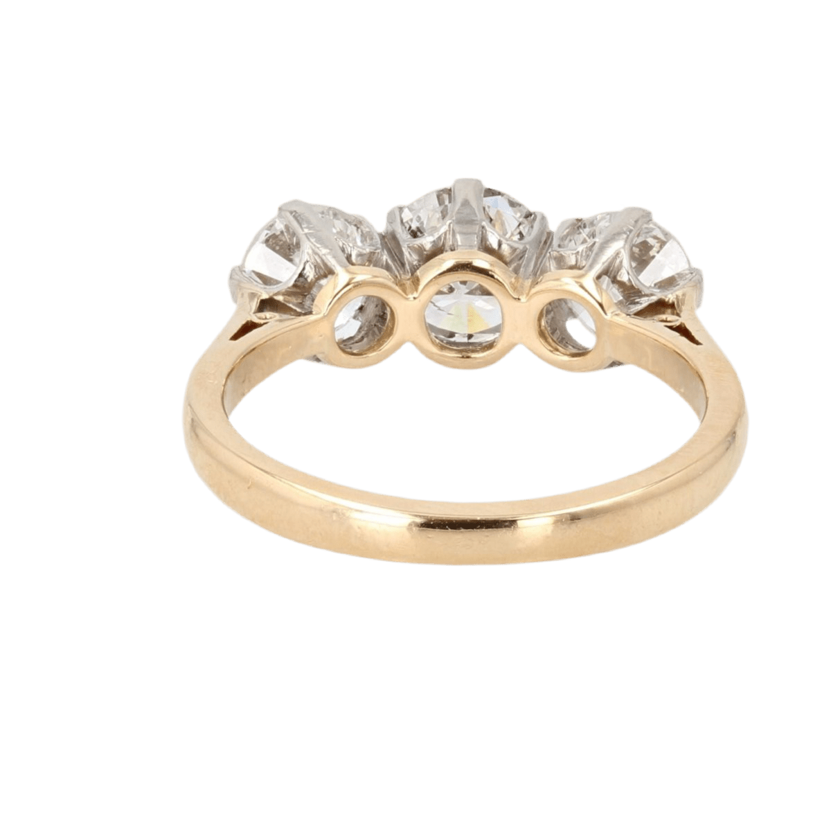 Bague Jarretière en or jaune, platine et diamants - Castafiore