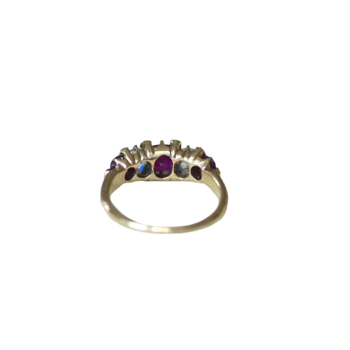 Bague Jarretière en or, rubis et diamants - Castafiore