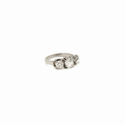 bague jarretière en platine - Castafiore