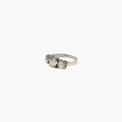 bague jarretière en platine - Castafiore