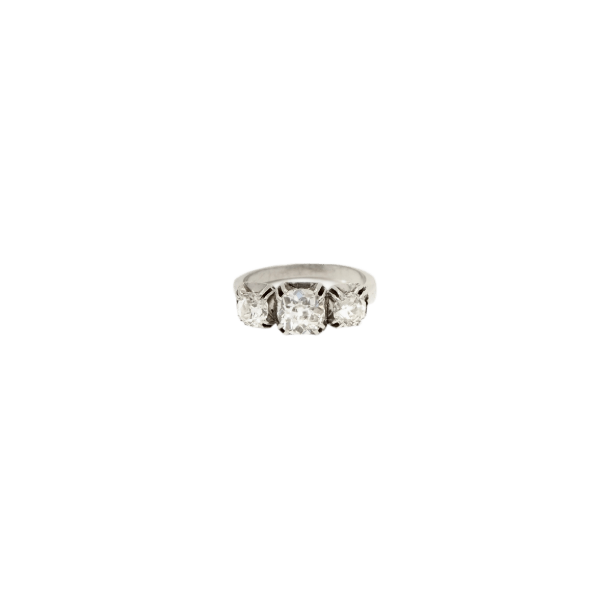 Bague Jarretière en platine et diamants - Castafiore