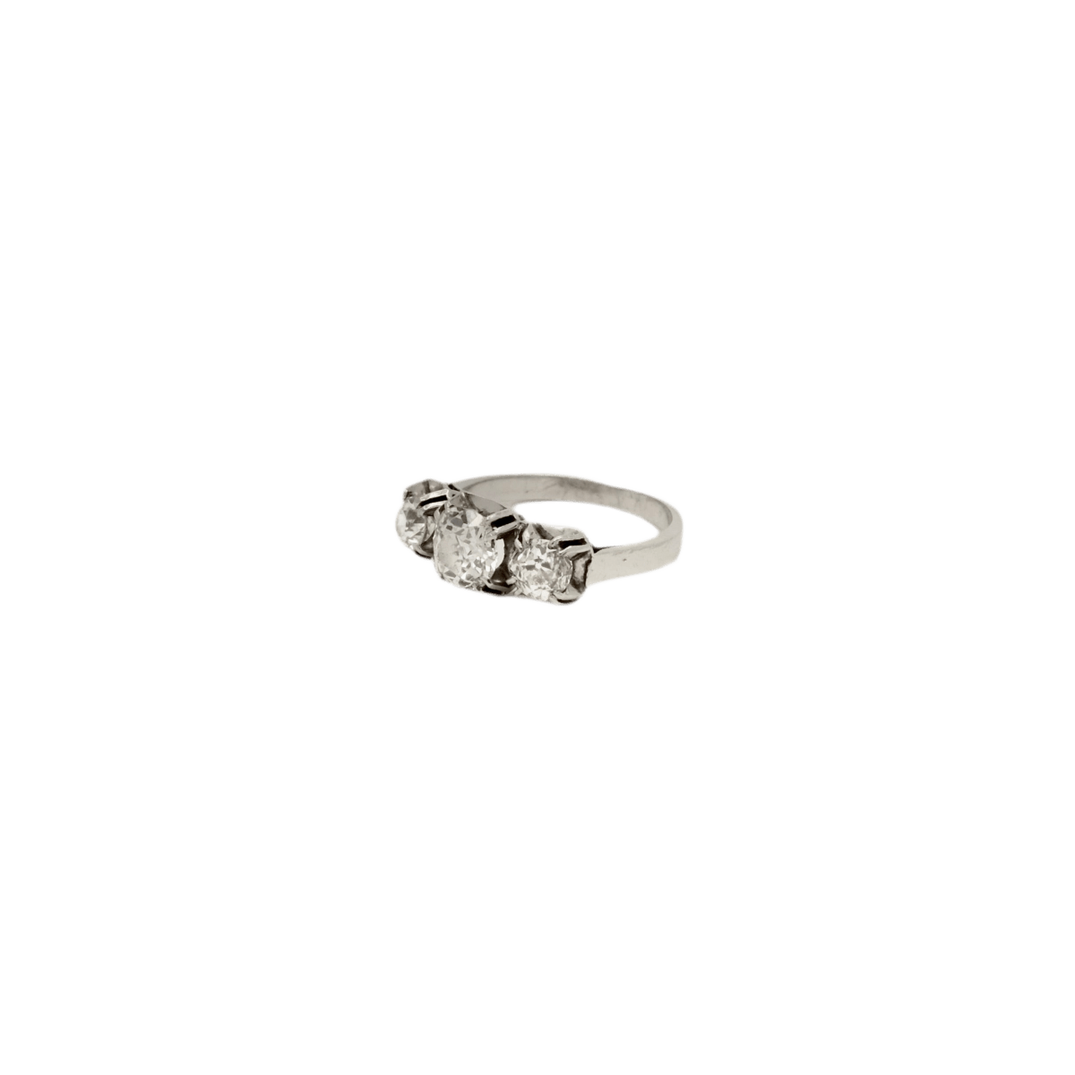Bague Jarretière en platine et diamants - Castafiore