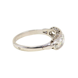 Bague Jarretière en platine et diamants - Castafiore