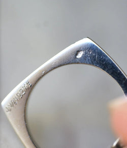 Bague Jean Vendôme Diamants et Emeraudes sur Or Blanc - Castafiore