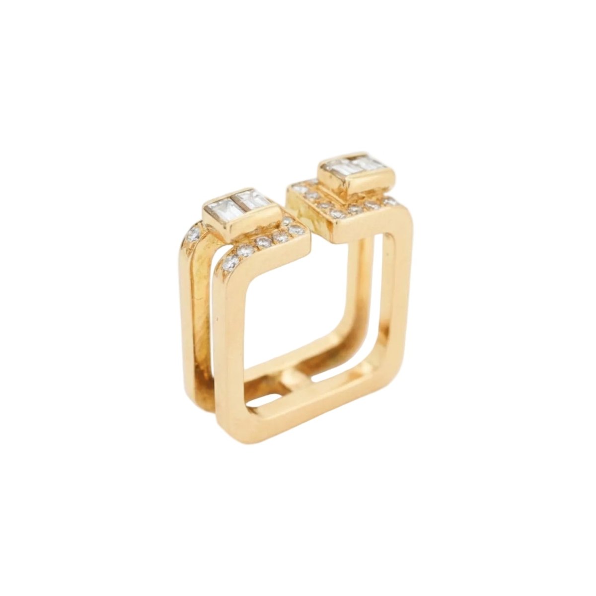 Bague JEAN VENDÔME en or jaune et diamants - Castafiore