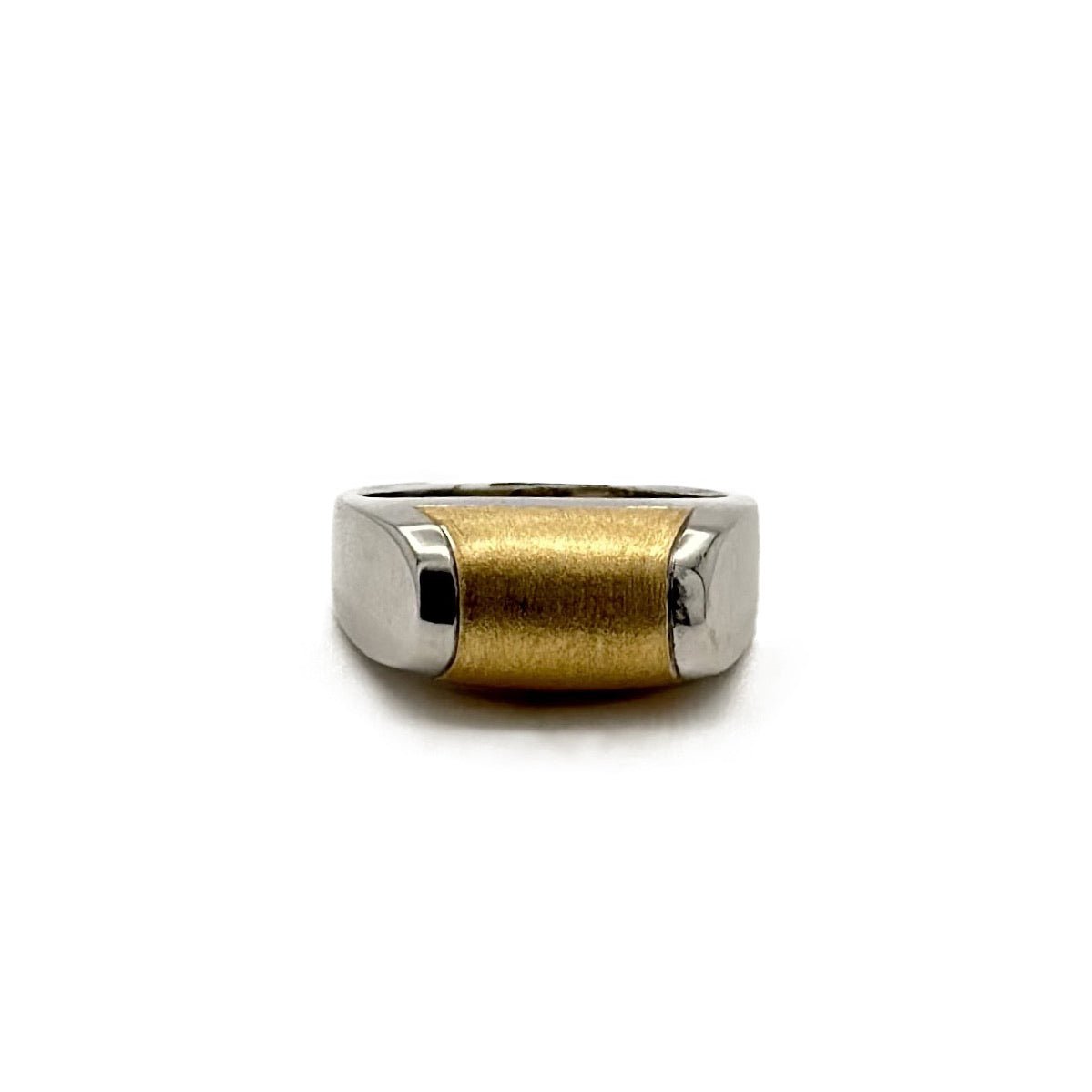 Bague Jonc BULGARI "Tronchetto" en or jaune et or blanc - Castafiore