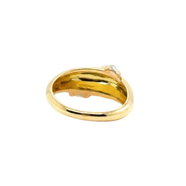 Bague Jonc CARTIER en or blanc, or jaune et or rose - Castafiore