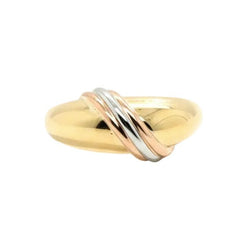 Bague Jonc CARTIER en or blanc, or jaune et or rose - Castafiore