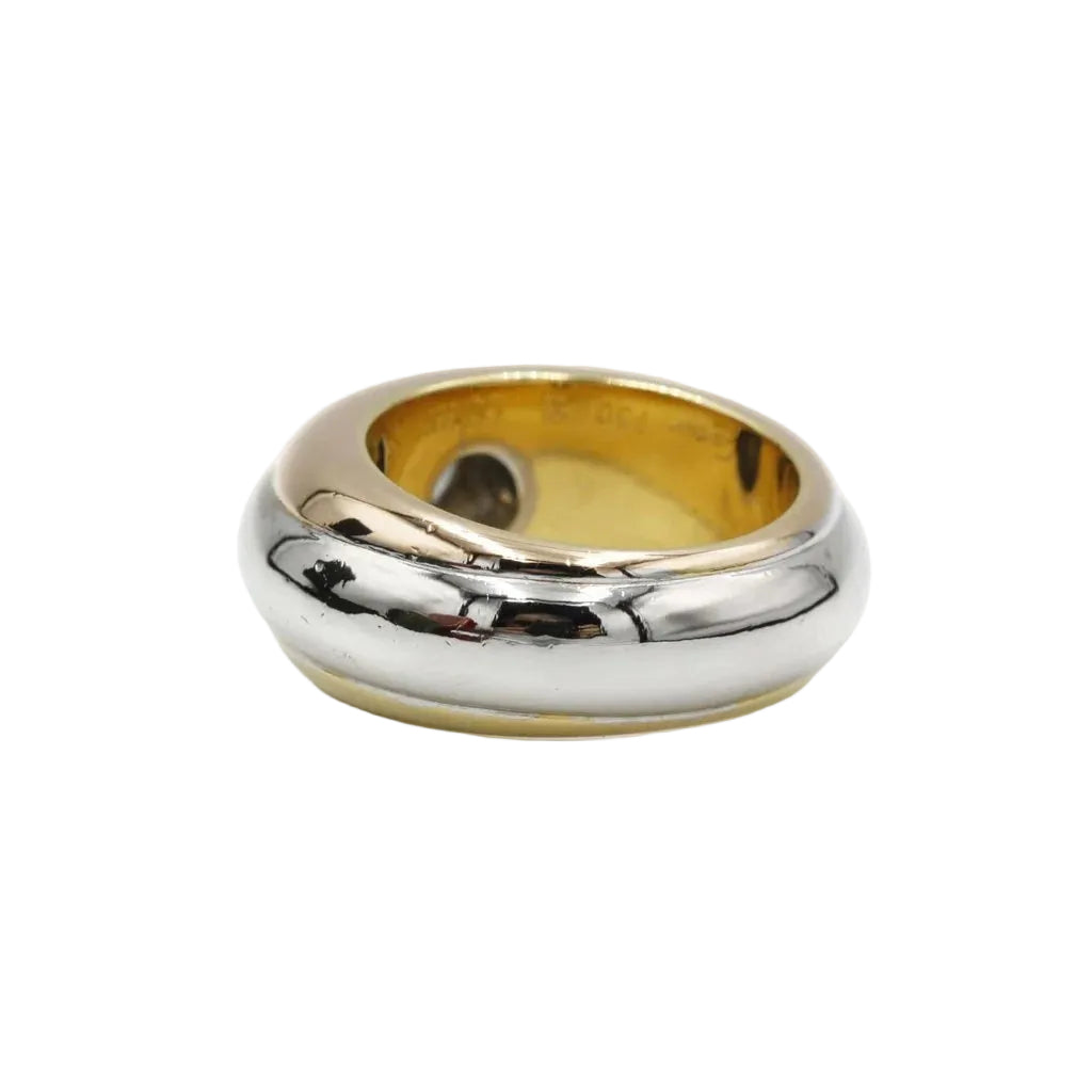 Bague Jonc CARTIER en or blanc, or jaune, or rose et diamant - Castafiore