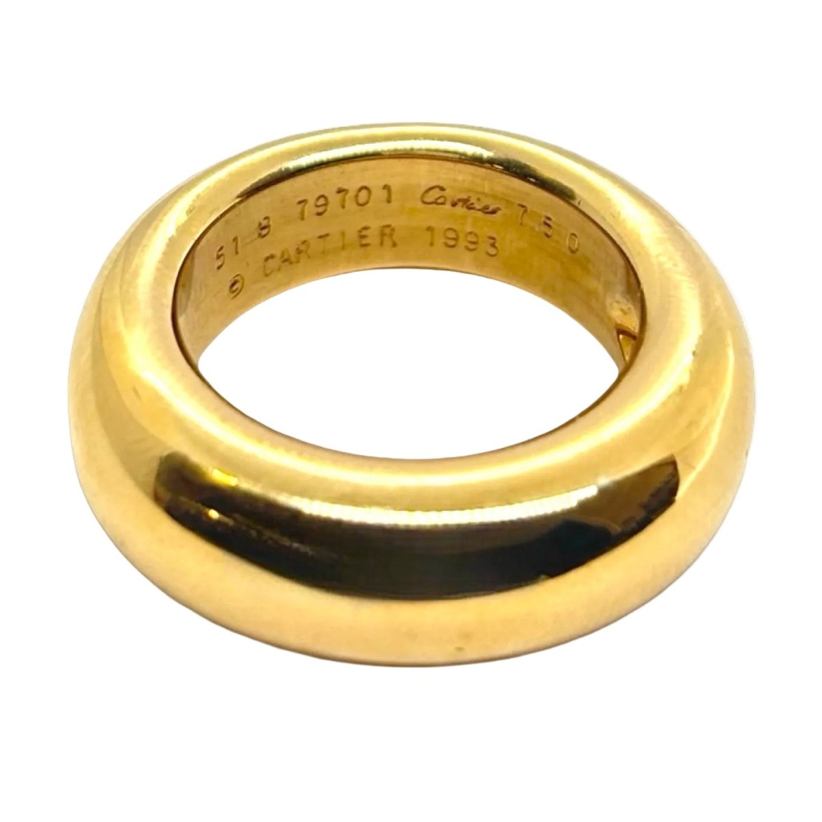 Bague Jonc CARTIER en or jaune - Castafiore