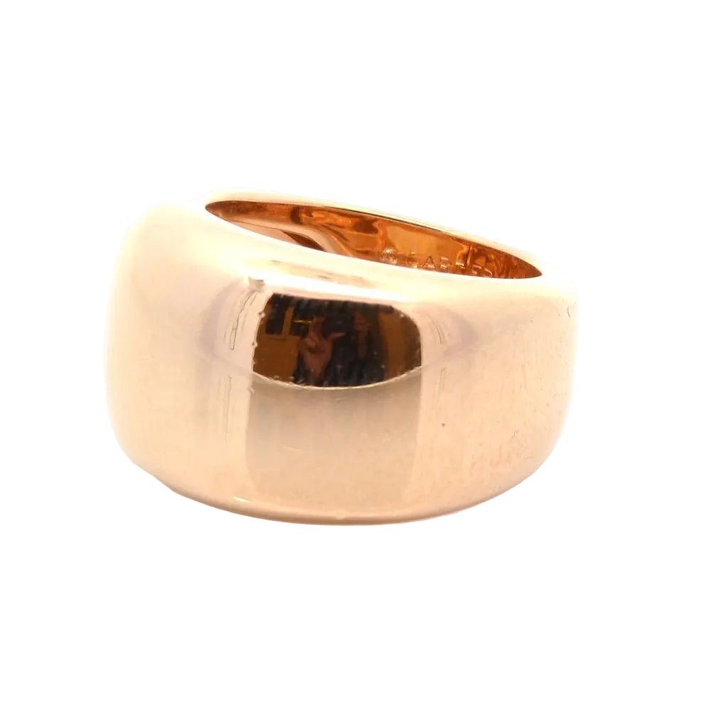 Ring 18k gold bezel signed Cartier