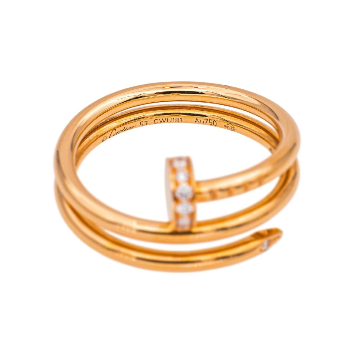 Cartier Ring Just a rose gold nail diamond