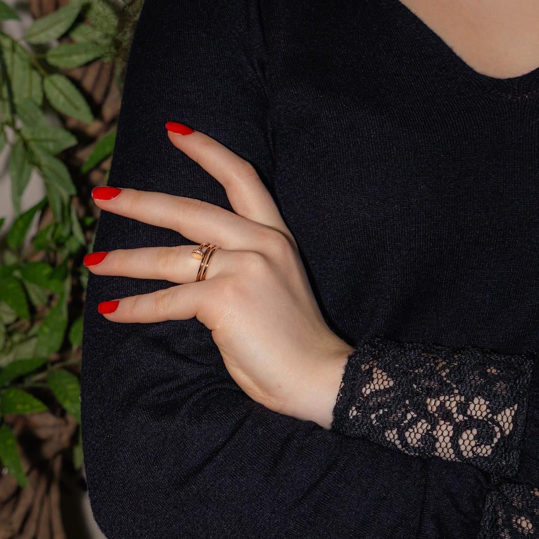 Cartier Ring Just a rose gold nail diamond