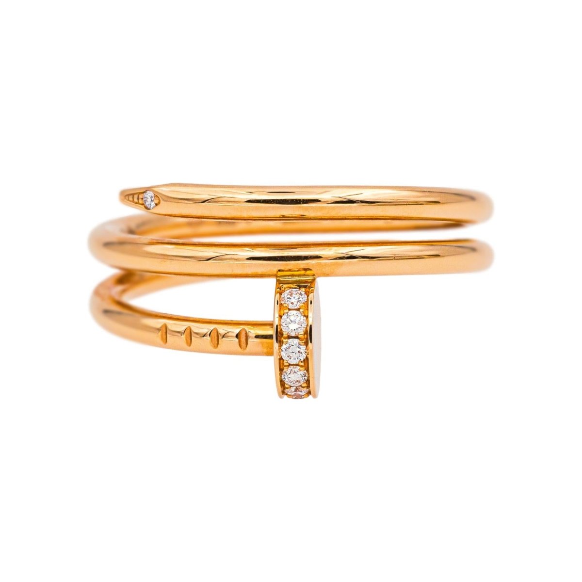 Cartier Ring Just a rose gold nail diamond