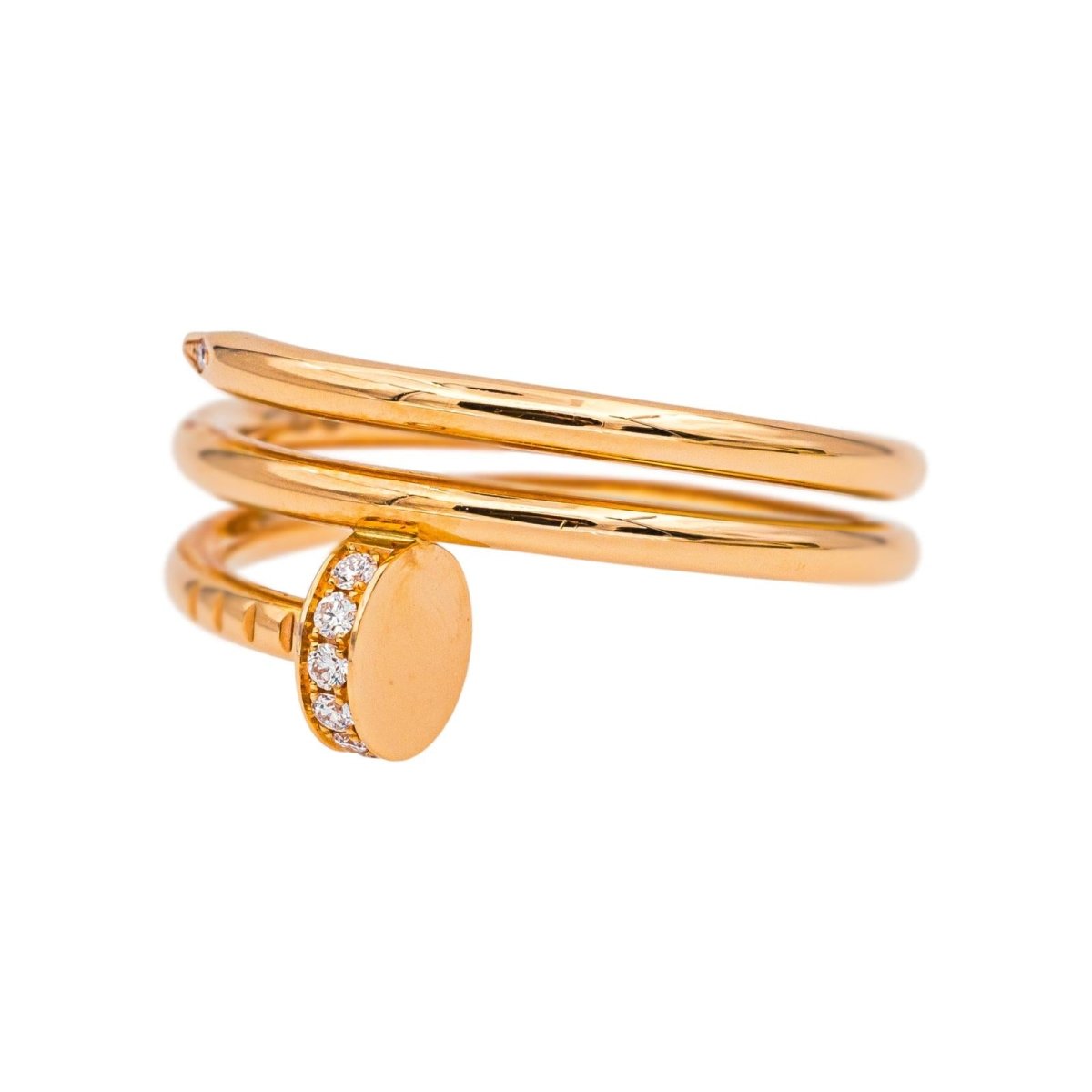 Cartier Ring Just a rose gold nail diamond