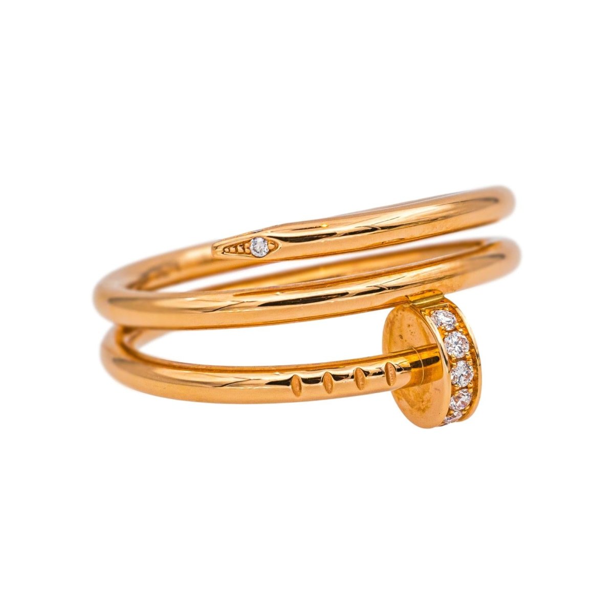 Cartier Ring Just a rose gold nail diamond
