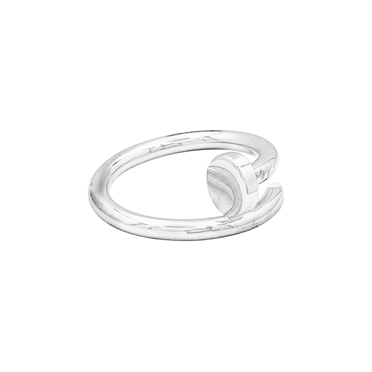 Bague Jonc CARTIER "Juste un clou" en or blanc - Castafiore