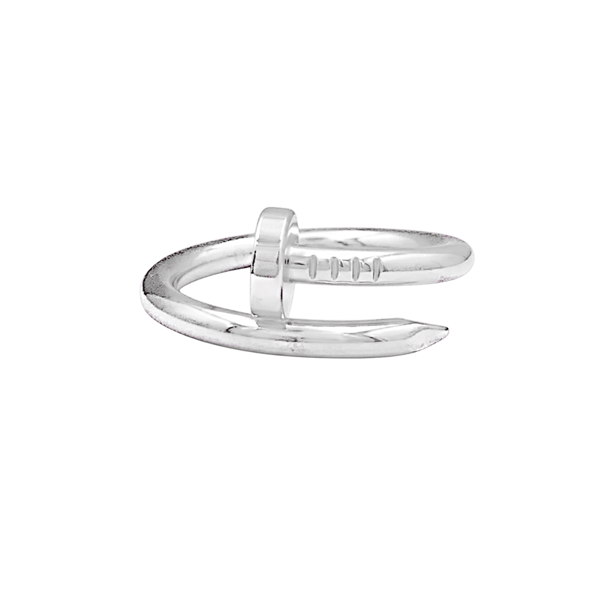 Bague Jonc CARTIER "Juste un clou" en or blanc - Castafiore